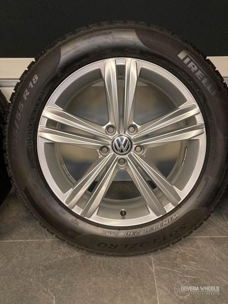 18'' originele Volkswagen Tiguan 5NA velgen + winterbanden, 18 inch, Gebruikt, -, -