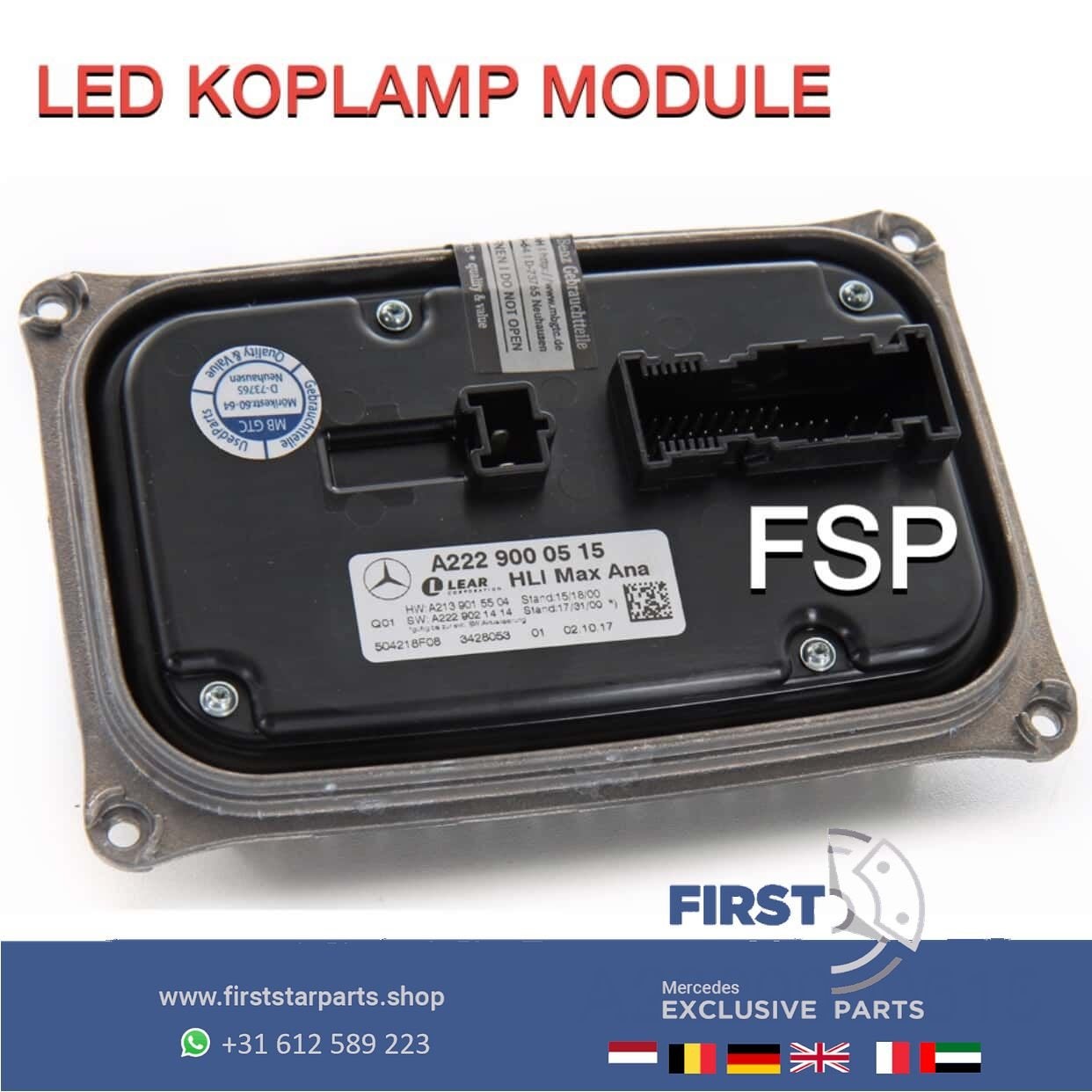 A2229003015 LED KOPLAMP MODULE Mercedes High perfomance W205
