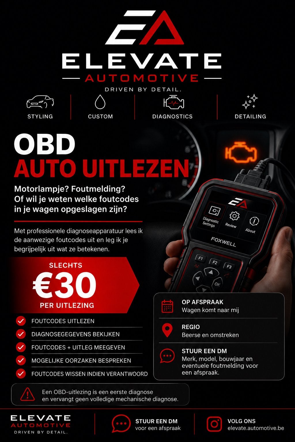 Diagnose voor wagens, Particulier, Te koop