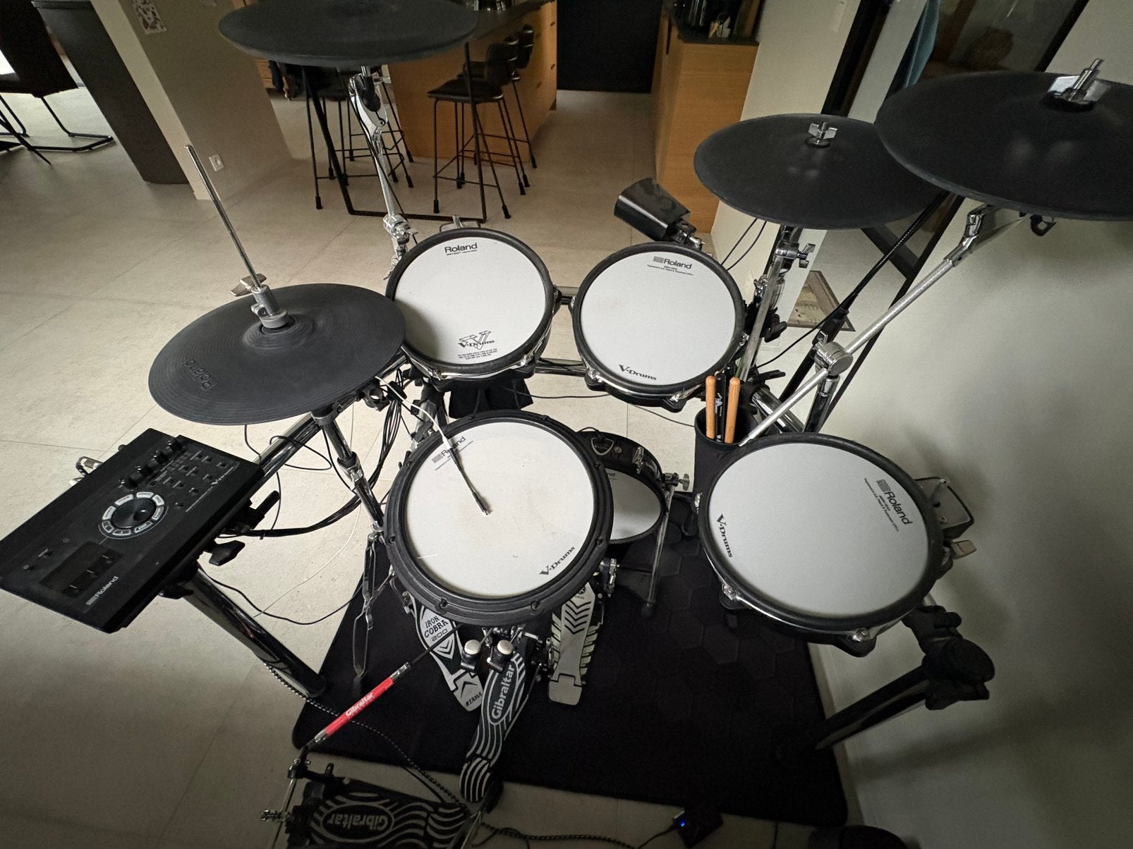 Batterie Roland V TD17 pimped, Enlèvement, Comme neuf, Roland
