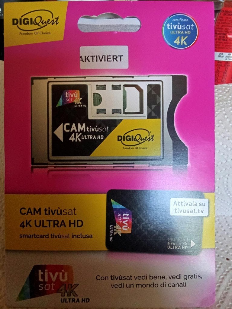 Carte Cam tivusat 4k nouvelle active, Audio, Tv en Foto, Ophalen, Nieuw