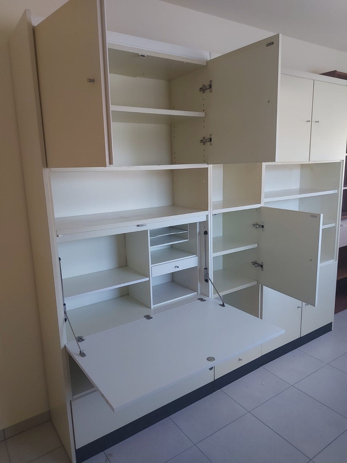 LAATSTE WEEK BESCHIKBAAR - bureau/wandmeubel, Ophalen, 250 tot 300 cm, Gebruikt, 200 cm of meer