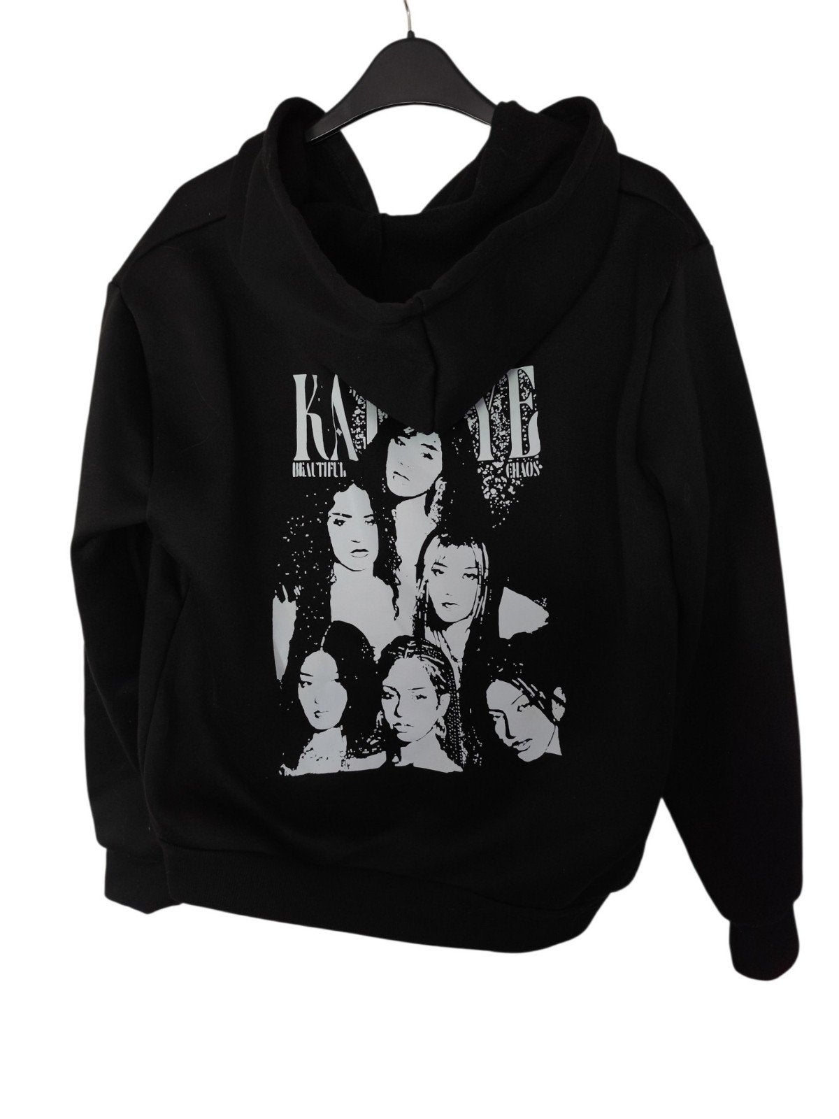dames hoodie met rits maar M - katseye, Ophalen of Verzenden, Zo goed als nieuw, Maat 38/40 (M), Zwart