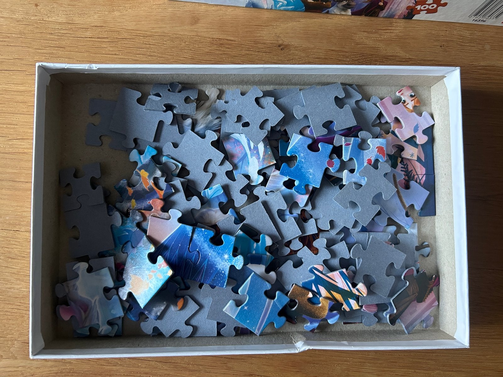Puzzel kind Frozen 100 stukjes, Enlèvement ou Envoi, Plus de 50 pièces, Utilisé, 4 à 6 ans