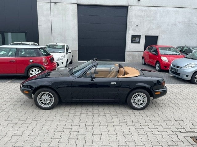 Mazda MX5 1.6I NA, Miata, Leder, Tonneau cover, Oldtimer,BBS, Achterwielaandrijving, Beige, 4 cilinders, Cabriolet