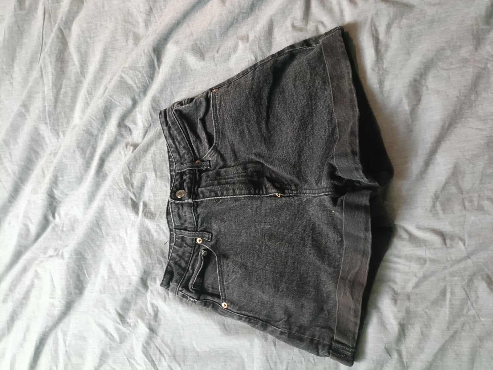 zwarte jeansshort, Denim, Zwart, Ophalen of Verzenden, W28 - W29 (confectie 36)