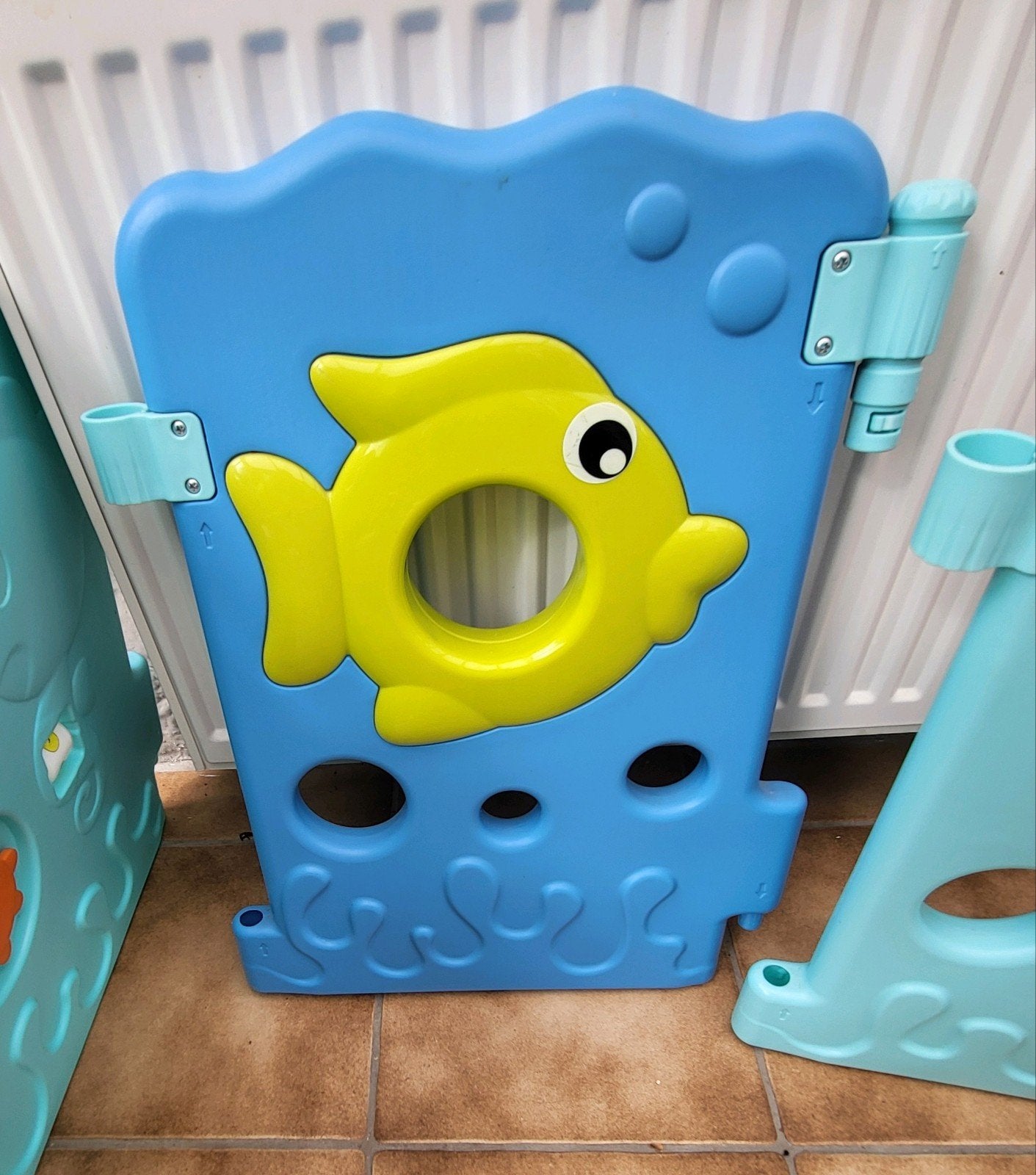 Parc modulable avec jeux et porte, Enlèvement, Utilisé, Autres formes