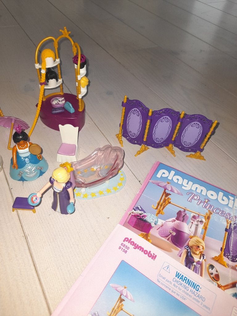 Playmobil – 9158 / 6850  –  Schoonheidssalon met Prinsessen, Kinderen en Baby's, Complete set, Overige typen, Ophalen of Verzenden