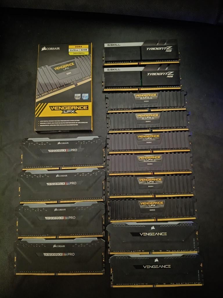 VEEL SNELLE KITS DDR4 RAM (32GB,16GB), Informatique & Logiciels, Mémoire RAM, Comme neuf, Console, 32 GB, DDR4, Enlèvement