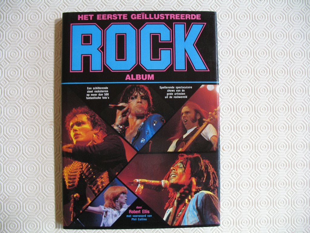 Het eerste geïllustreerde ROCK album door Robert Ellis, Ophalen of Verzenden