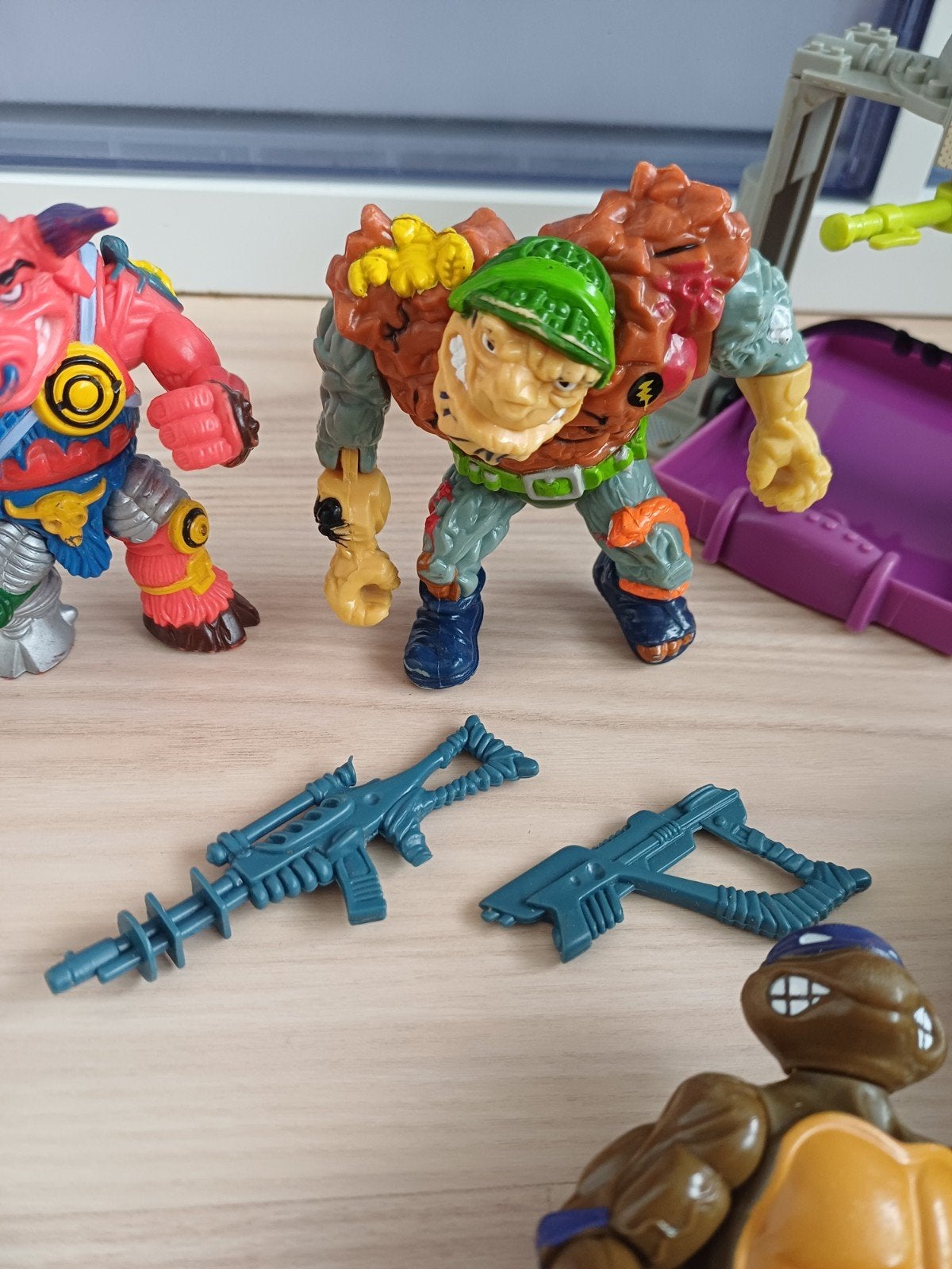 lot figurines vintage tmnt tortues ninja, Ophalen of Verzenden, Gebruikt