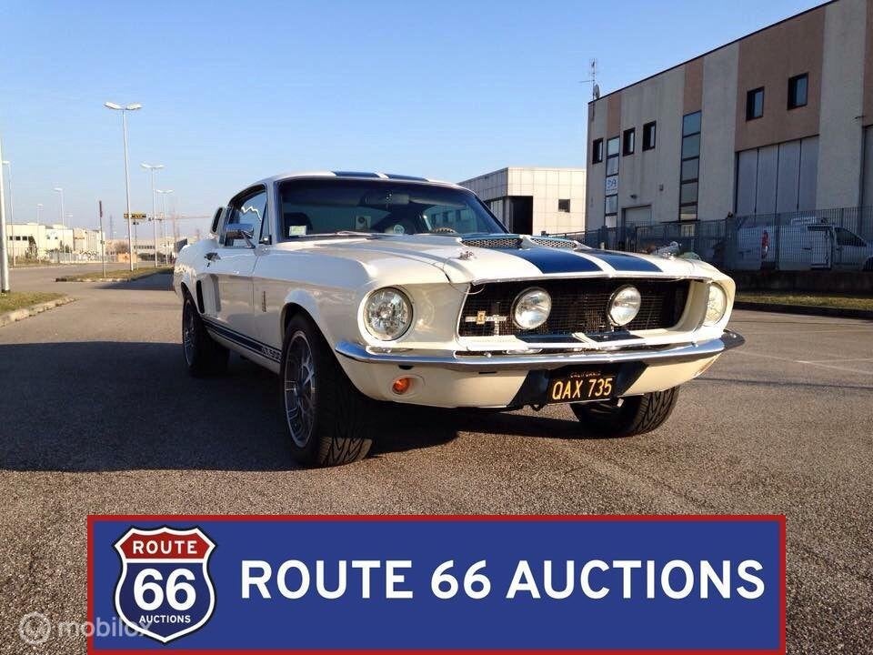 Ford Mustang GT 390 Fastback | 1967 | Route 66 Auctions, Auto's, Zwart, Bedrijf, Handgeschakeld, Overige carrosserie