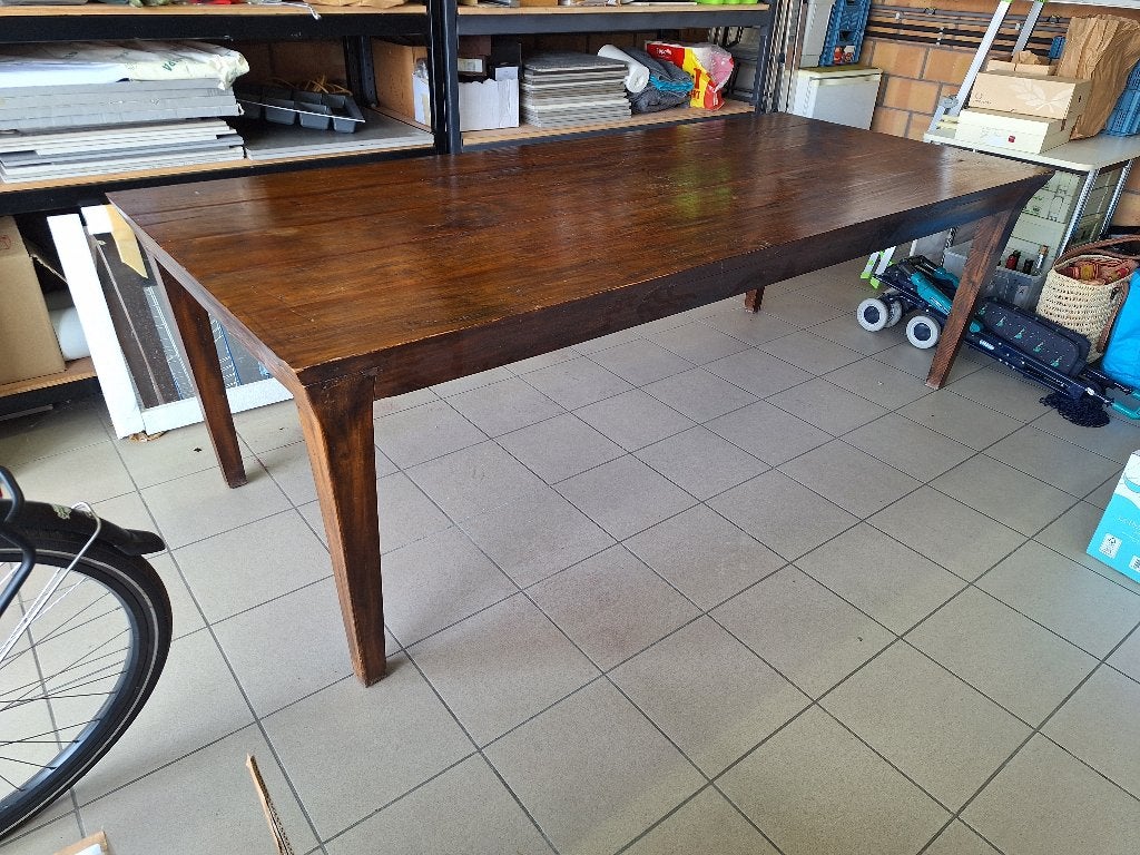 massieve tafel, Ophalen, Gebruikt, 100 tot 150 cm, 200 cm of meer