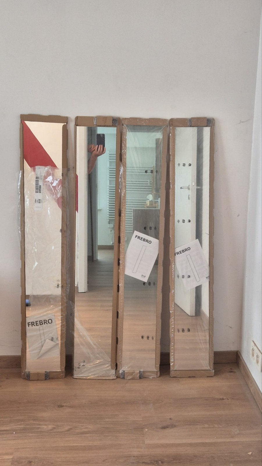 4 nieuwe spiegels Frebro (IKEA), Ophalen, Minder dan 50 cm, 100 tot 150 cm, Nieuw