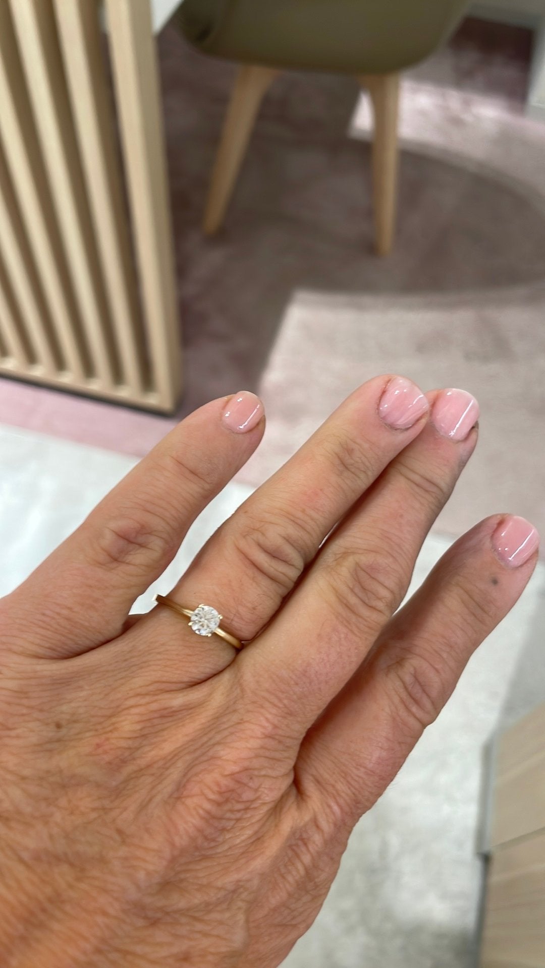 Bague en or 14 carats et zirconium, Bijoux, Sacs & Beauté, Enlèvement ou Envoi, Or, Comme neuf, Or