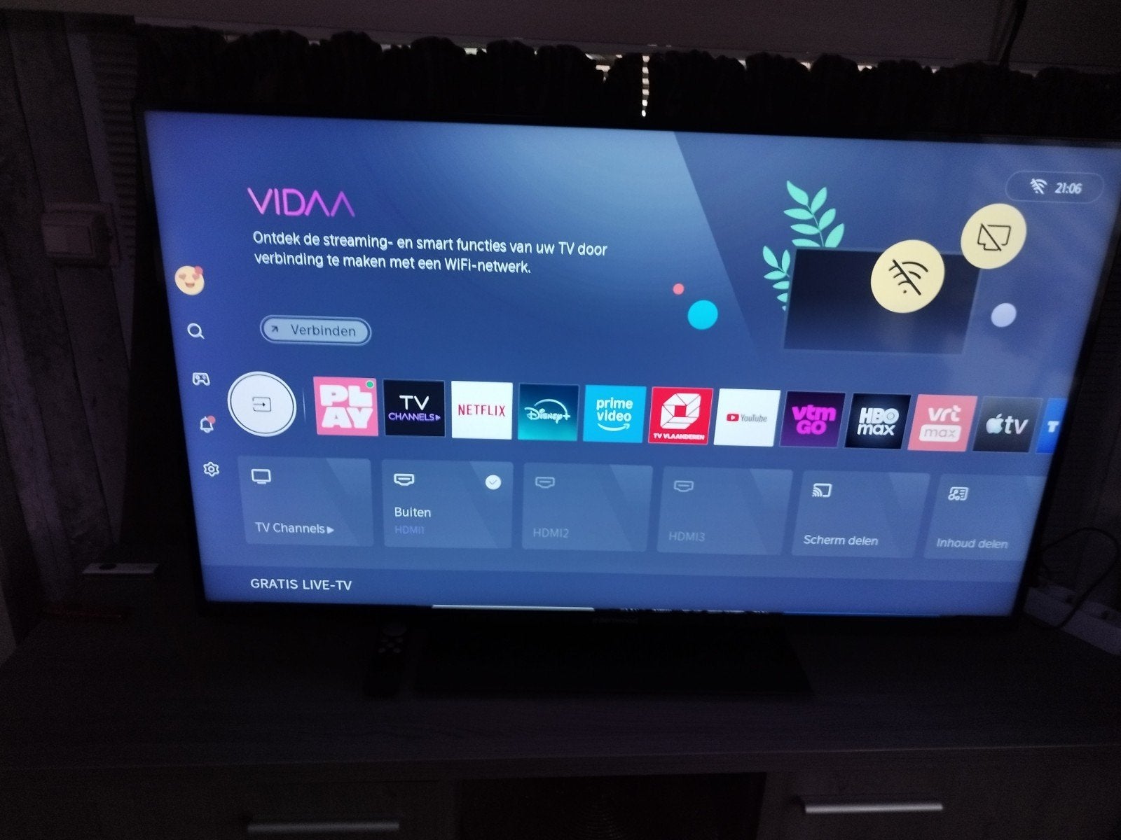 edenwood smart qled tv als nieuw 1 m oud, Ophalen, LED, LG, Smart TV