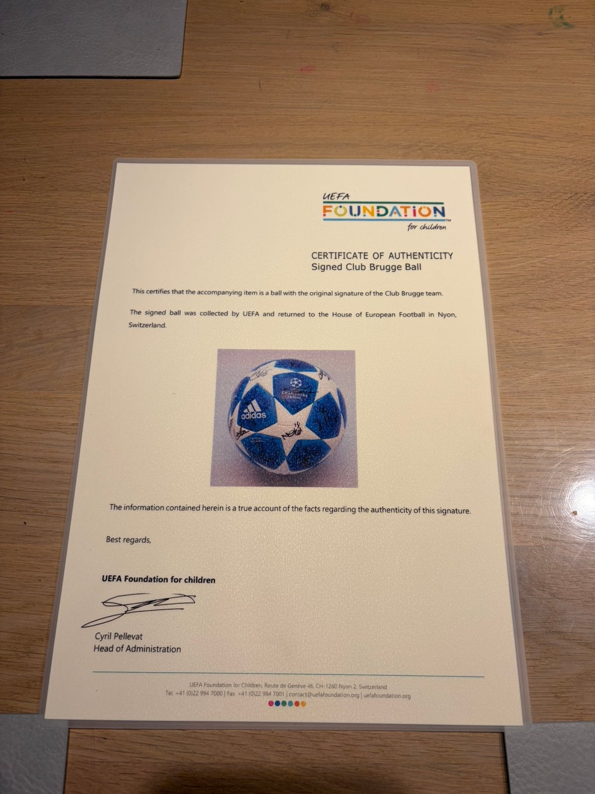 Club brugge match ball, Sport en Fitness, Voetbal, Ophalen, Zo goed als nieuw