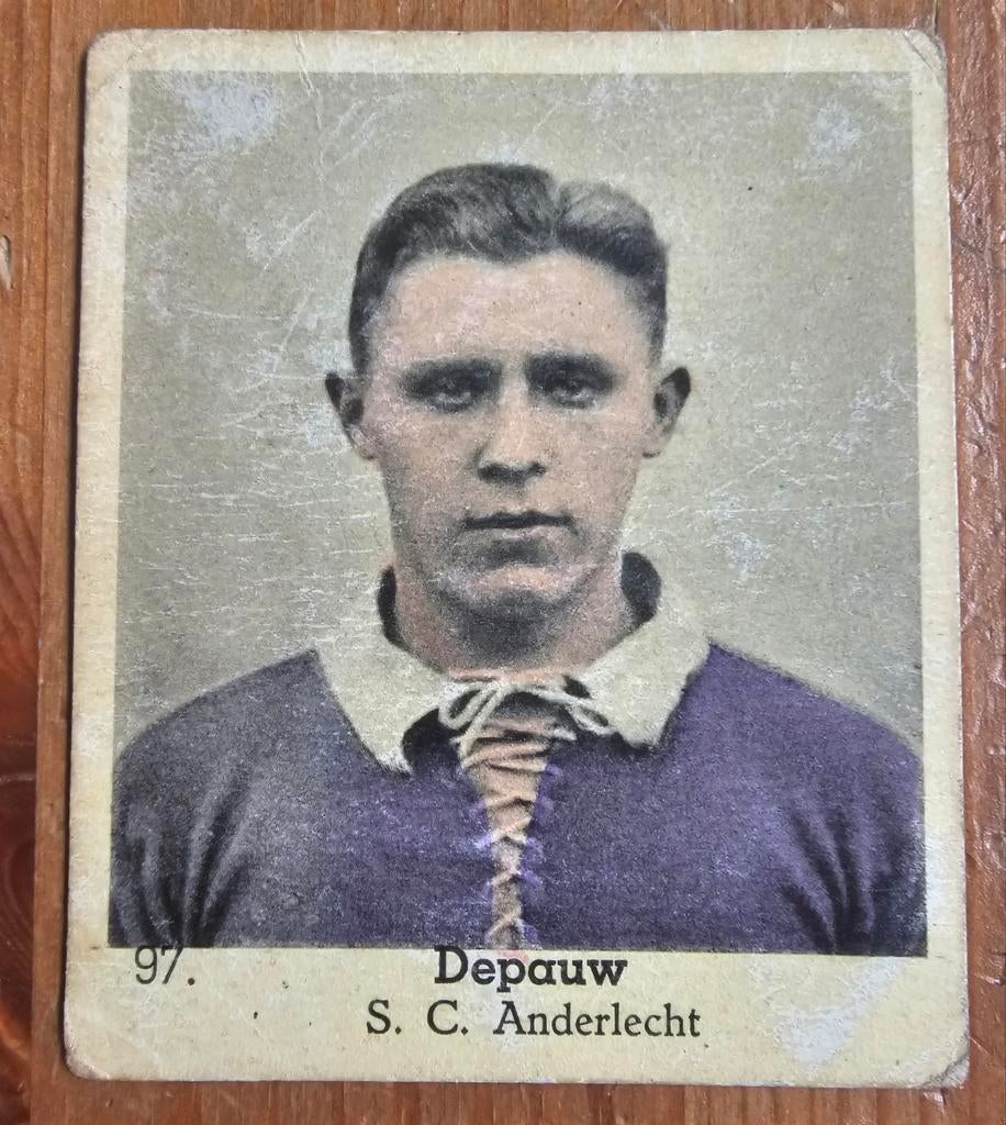 1930s Lecocq (pre panini) 97 Depauw SC Anderlecht Voetbal!, Ophalen of Verzenden, Zo goed als nieuw, Plaatje