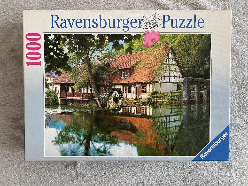 Puzzel Watermolen, Enlèvement, 500 à 1500 pièces, Comme neuf, Puzzle