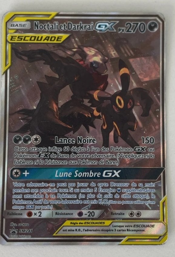 Pokémon kaart Umbreon & Darkrai GX (Noctali & Darkrai), Enlèvement, Foil
