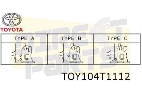 Toyota Corolla Motorkapscharnier Rechts (type B) Origineel!, -, -, Nieuw, Ophalen of Verzenden