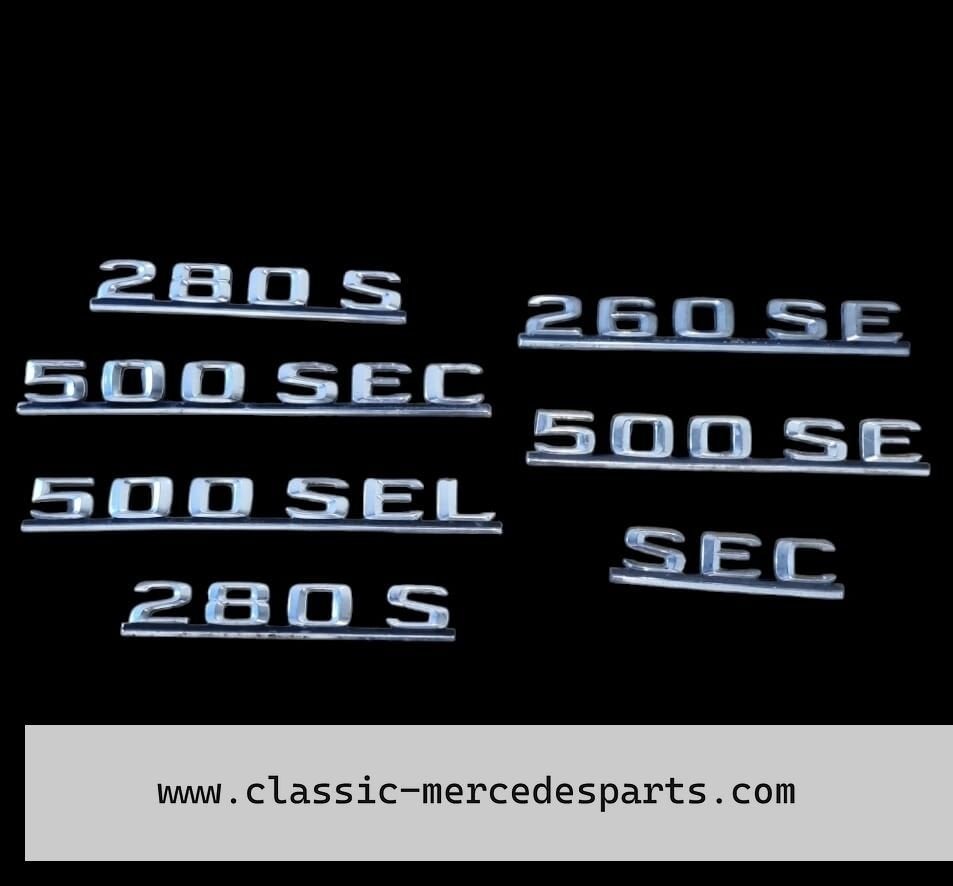 Embleem / typeplaatje Mercedes w126 260 280 500, Gebruikt, -, Ophalen of Verzenden, -