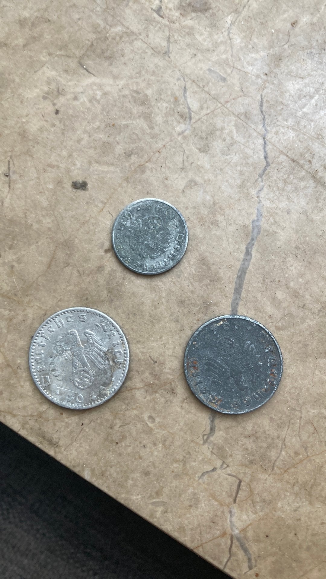 Lot van 3 oude Duitse munten – Reichsmark – verzamelmunten, Ophalen of Verzenden, Losse munt, Zilver
