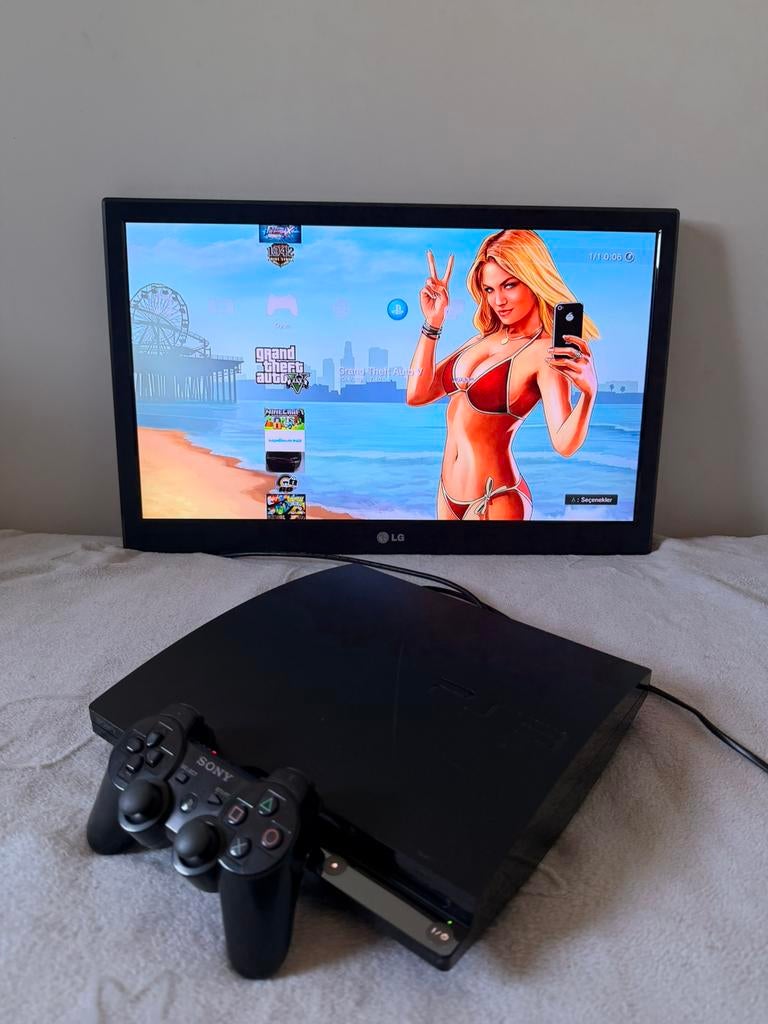 PS3 Slim HEN (Jailbreak) 50+ Games Klaar om Direct te Spelen, Games en Spelcomputers, Ophalen, Zo goed als nieuw, 320 GB, Slim