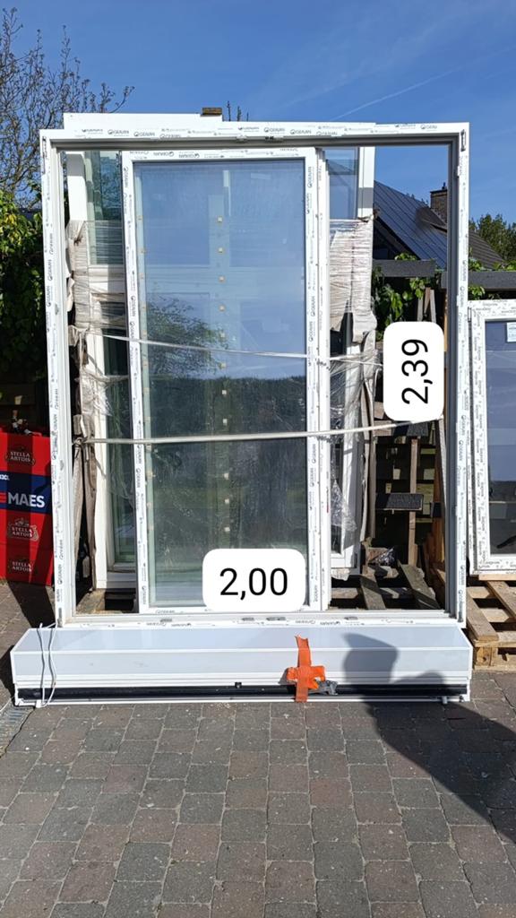 Double porte-fenêtre PVC GEALAN neuve à vendre, Enlèvement, Comme neuf