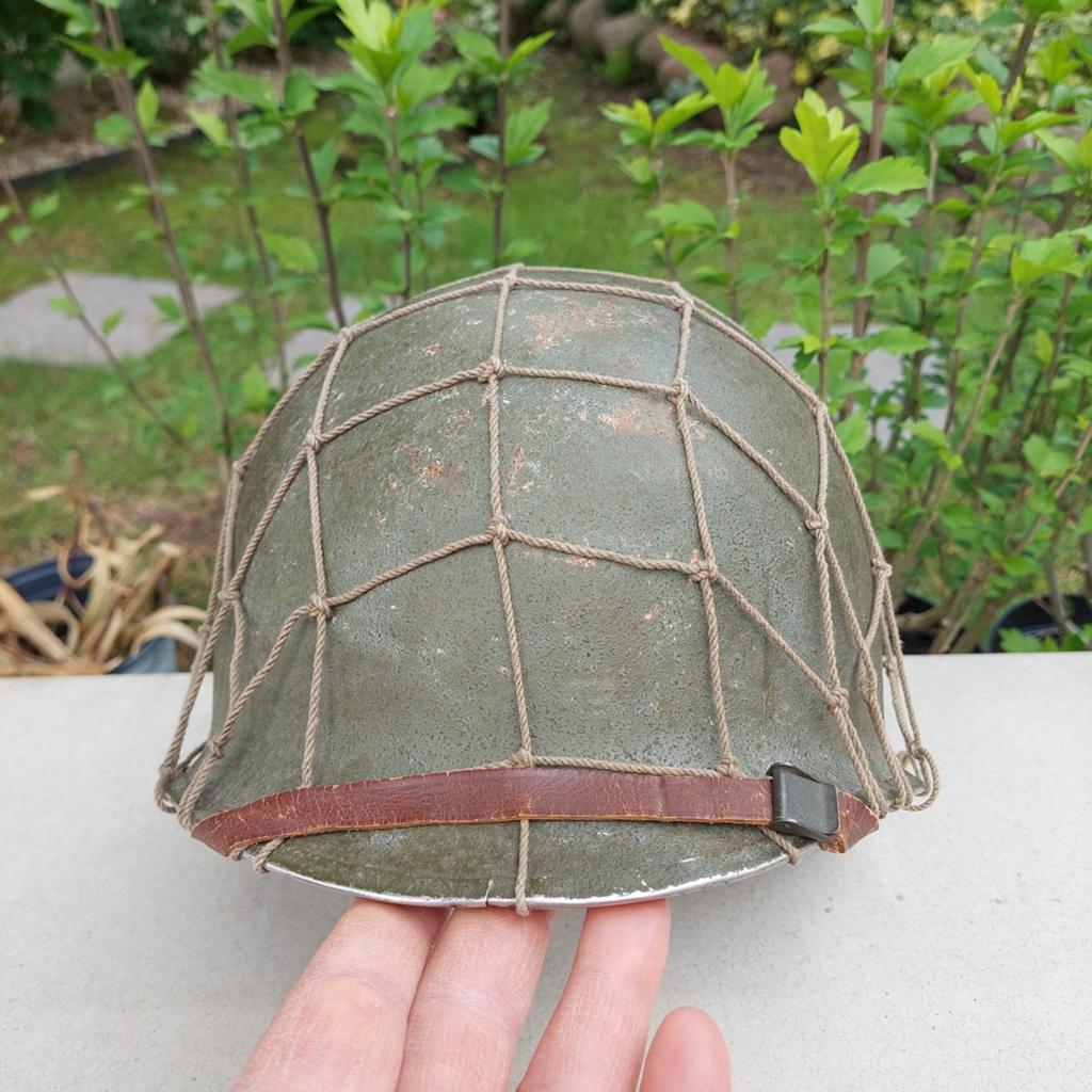 Casque usm1 ww2 duitse wo2 Allemand us german 1944 helmet, Enlèvement ou Envoi, Armée de terre, Casque ou Béret