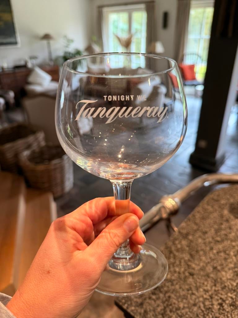 9 grote gin tonic glazen, Ophalen, Zo goed als nieuw, Glas, Glas of Glazen
