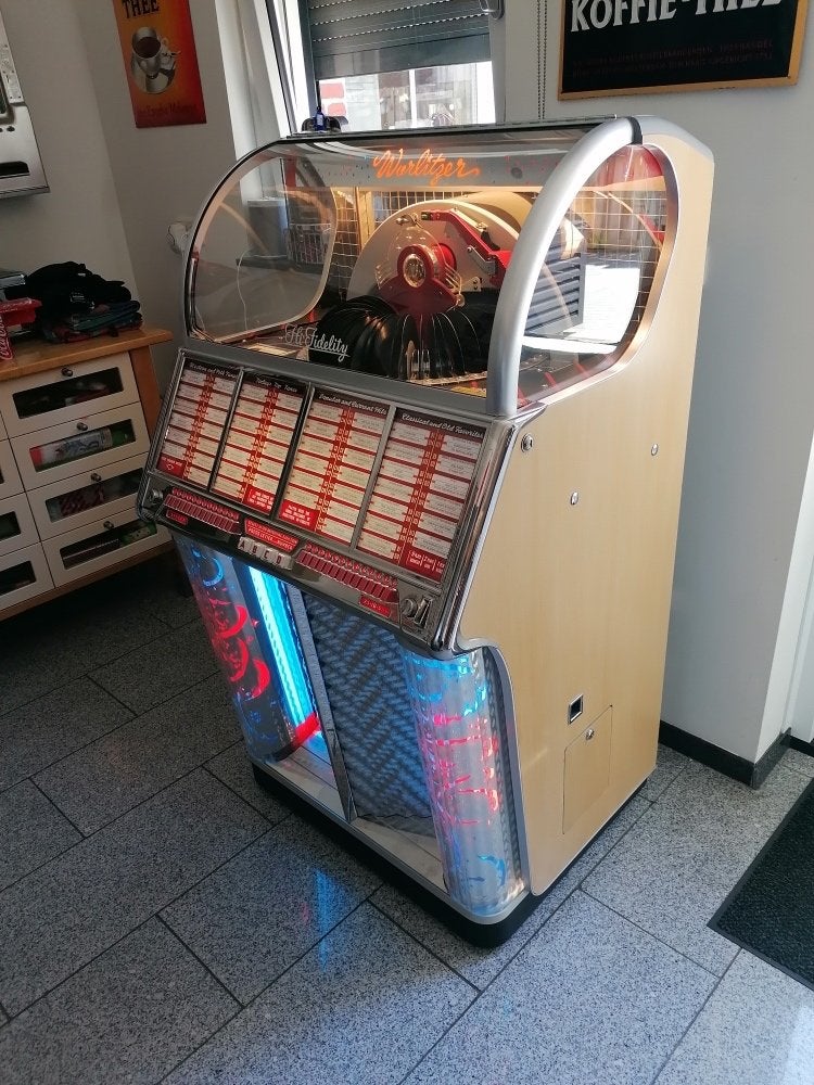 Super mooie volledig gerestaureerde Wurlitzer 1700 jukebox, Verzamelen, 1950 tot 1960, Zo goed als nieuw, Wurlitzer, Ophalen