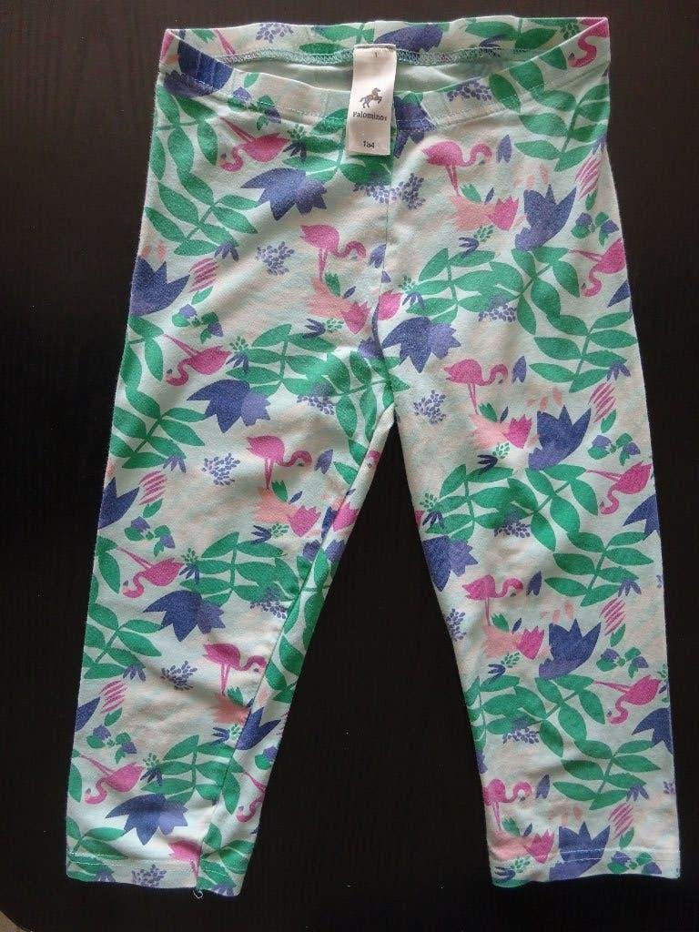 Driewart legging met flamingo's maat 134 3+1 gratis, Kinderen en Baby's, Kinderkleding | Maat 134, Broek, Palomino, Meisje, Ophalen of Verzenden
