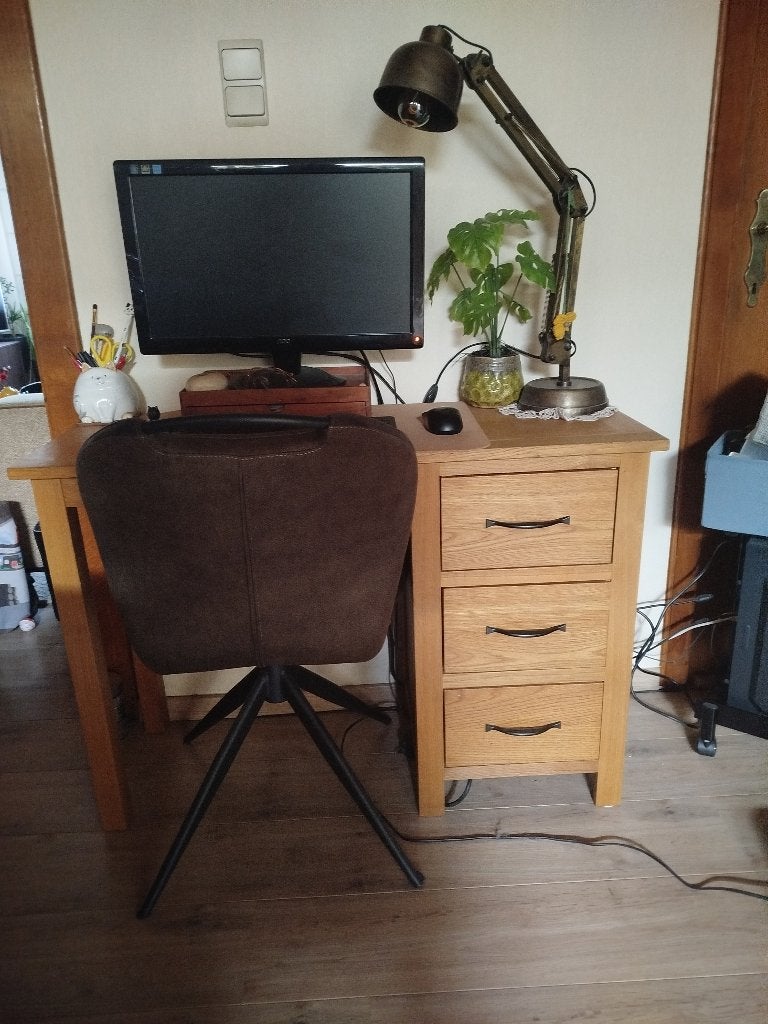 Bureau, Huis en Inrichting, Ophalen, Gebruikt, Bruin, Overige merken