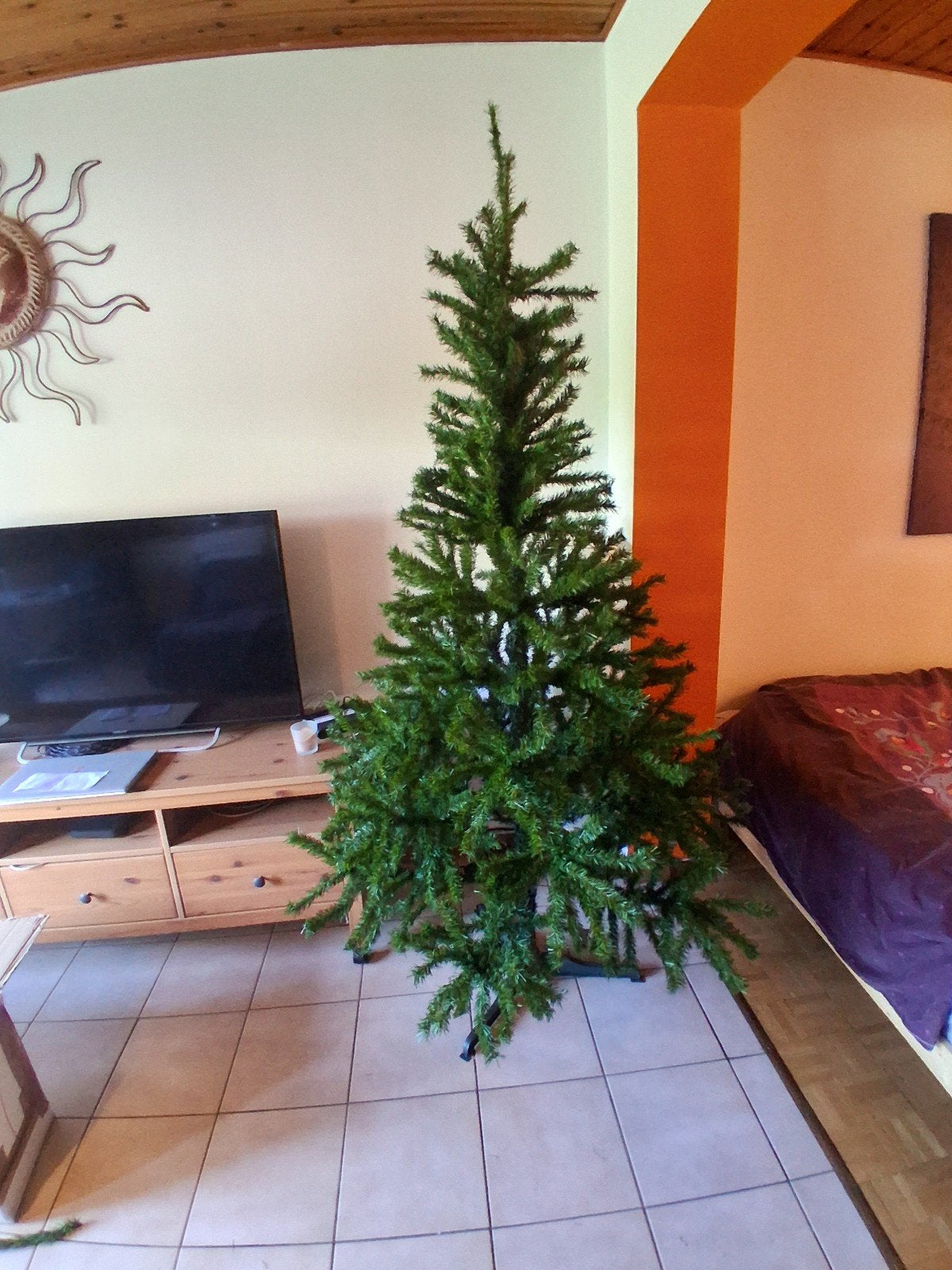 sapin de Noël 2m10, Divers, Enlèvement, Comme neuf