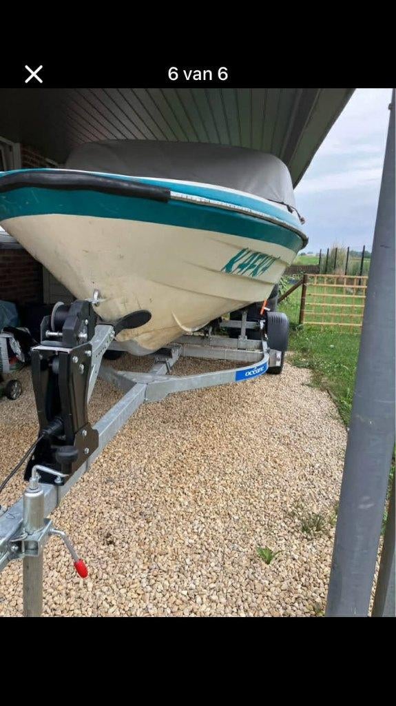 Motorboot - 25 PK, Watersport en Boten, Ophalen, 10 tot 30 pk, Gebruikt, Tot 6 meter