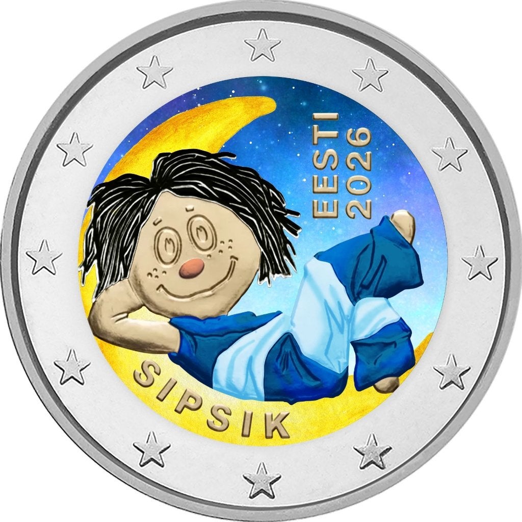 2 euro Estland 2026 Sipsik gekleurd, Verzenden, Estland, 2 euro