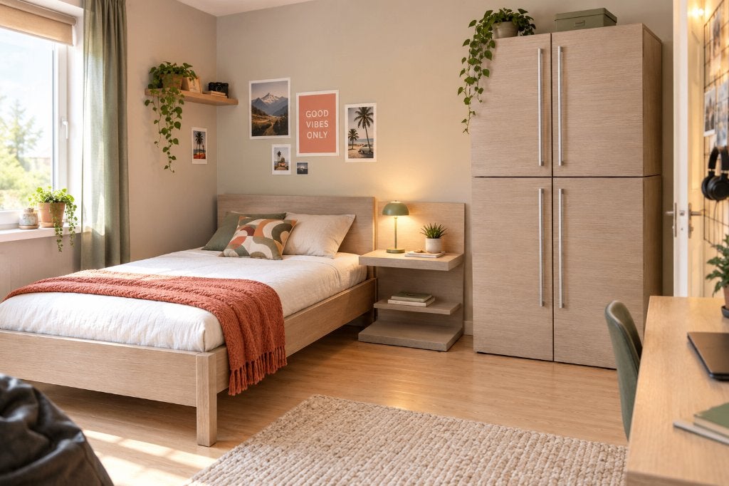 Prachtige volledige jonge slaapkamer — In zeer goede staat, Ophalen, Zo goed als nieuw, Eenpersoons, Moderne chic - chêne clair