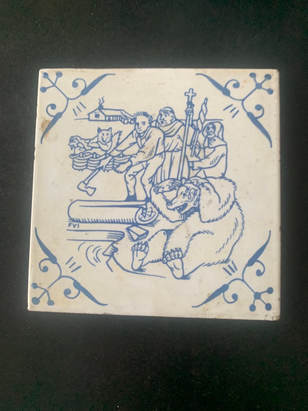 Carrelage mural peint par Reinaert de Vos, Enlèvement