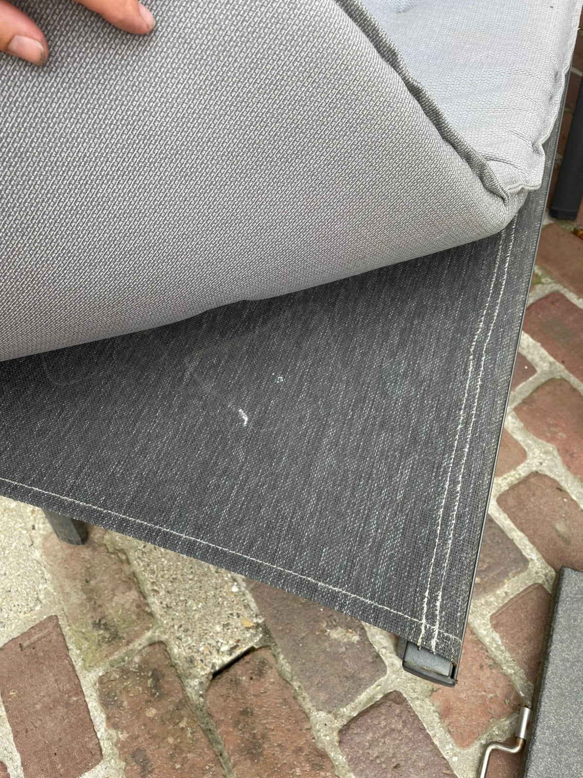 2 verstelbare ligstoelen met kussens, Tuin en Terras, Ophalen, Gebruikt