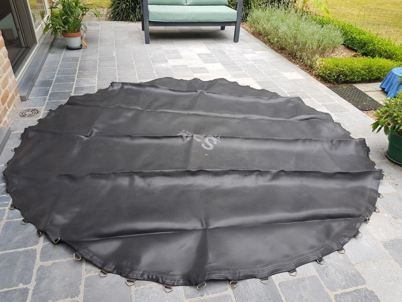 Salta trampoline + laddertje, Ophalen