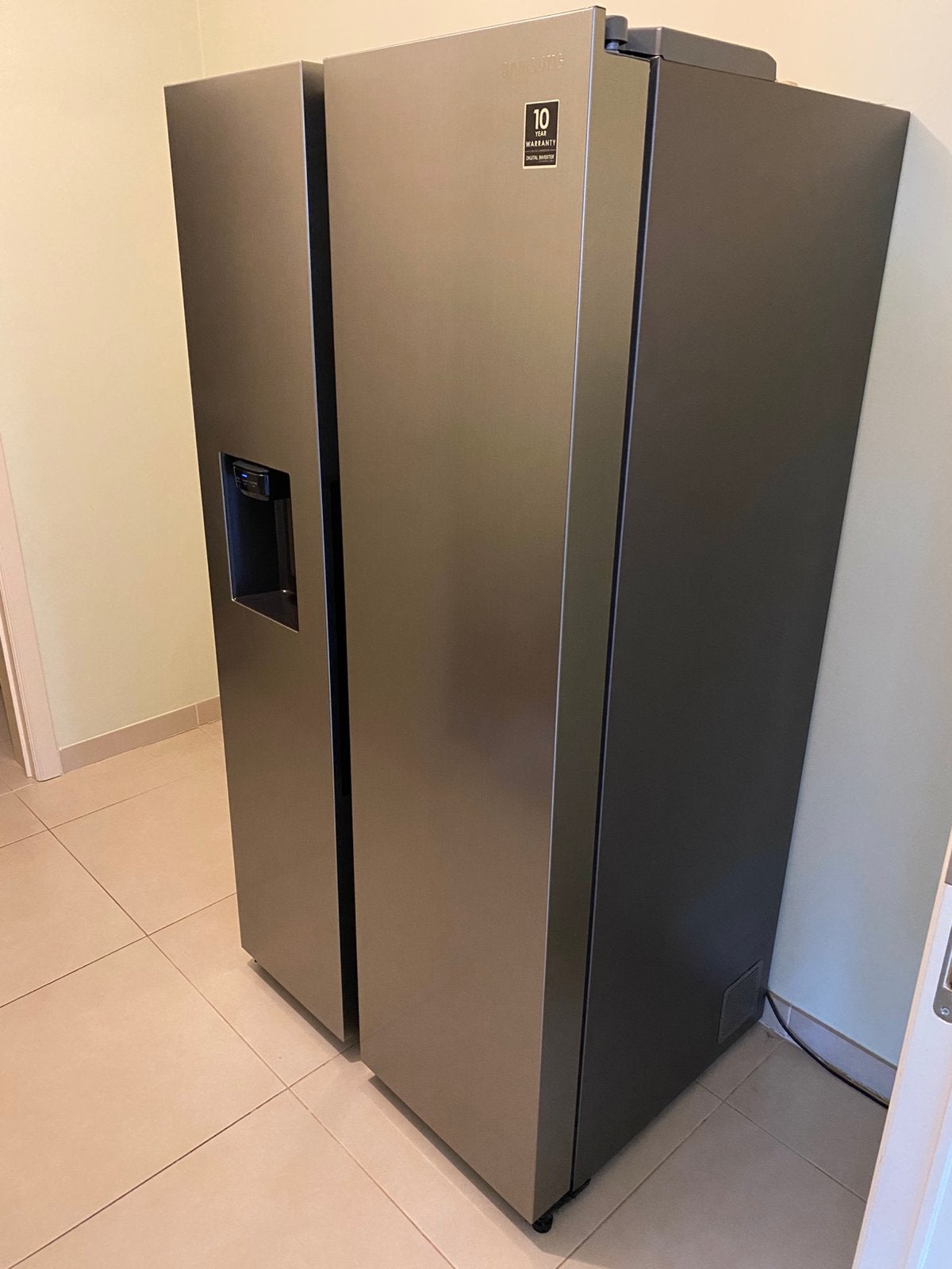 Samsung Side-by-Side Koelkast met Water- en IJsdispenser, Elektronische apparatuur, Ophalen, Zo goed als nieuw