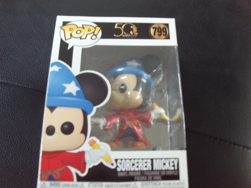 Disney POP  Nummer 799 SORCERER MICKEY, Verzamelen, Ophalen of Verzenden, Mickey Mouse, Zo goed als nieuw, Beeldje of Figuurtje