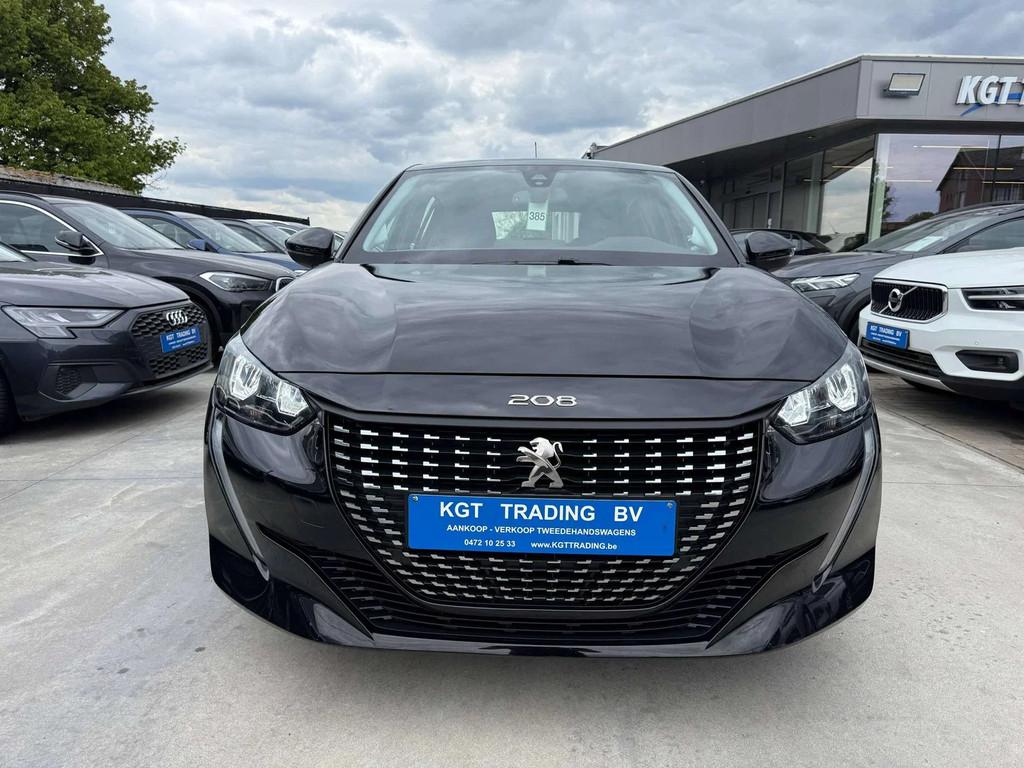 Peugeot 208 1.2i 5-DEURS FULL LED CARPLAY LANE ASSIST BLUETO, Auto's, Stof, 1199 cc, 1055 kg, Zwart