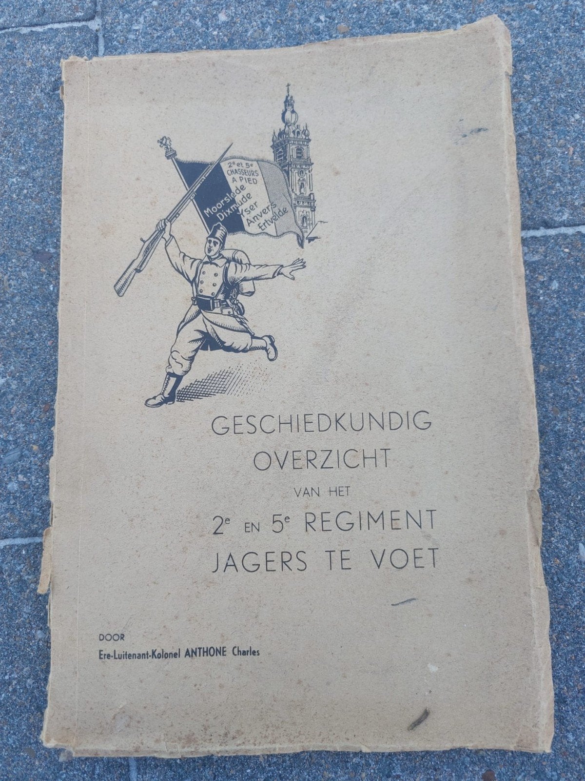 Brochure belge sur la Seconde Guerre mondiale : chasseurs à, Enlèvement ou Envoi, Armée de terre, Livre ou Revue