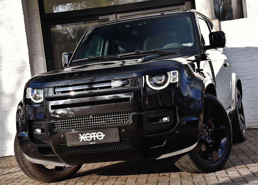 Land Rover Defender 90 P525 V8 * FULL BLACK / BTW / LICHTE V, Auto's, Land Rover, Bedrijf, Te koop, 360° camera, 4x4, ABS, Adaptieve lichten