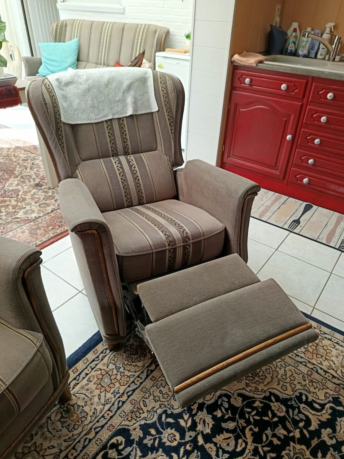 Relaxzetel en gewone zetel, Ophalen
