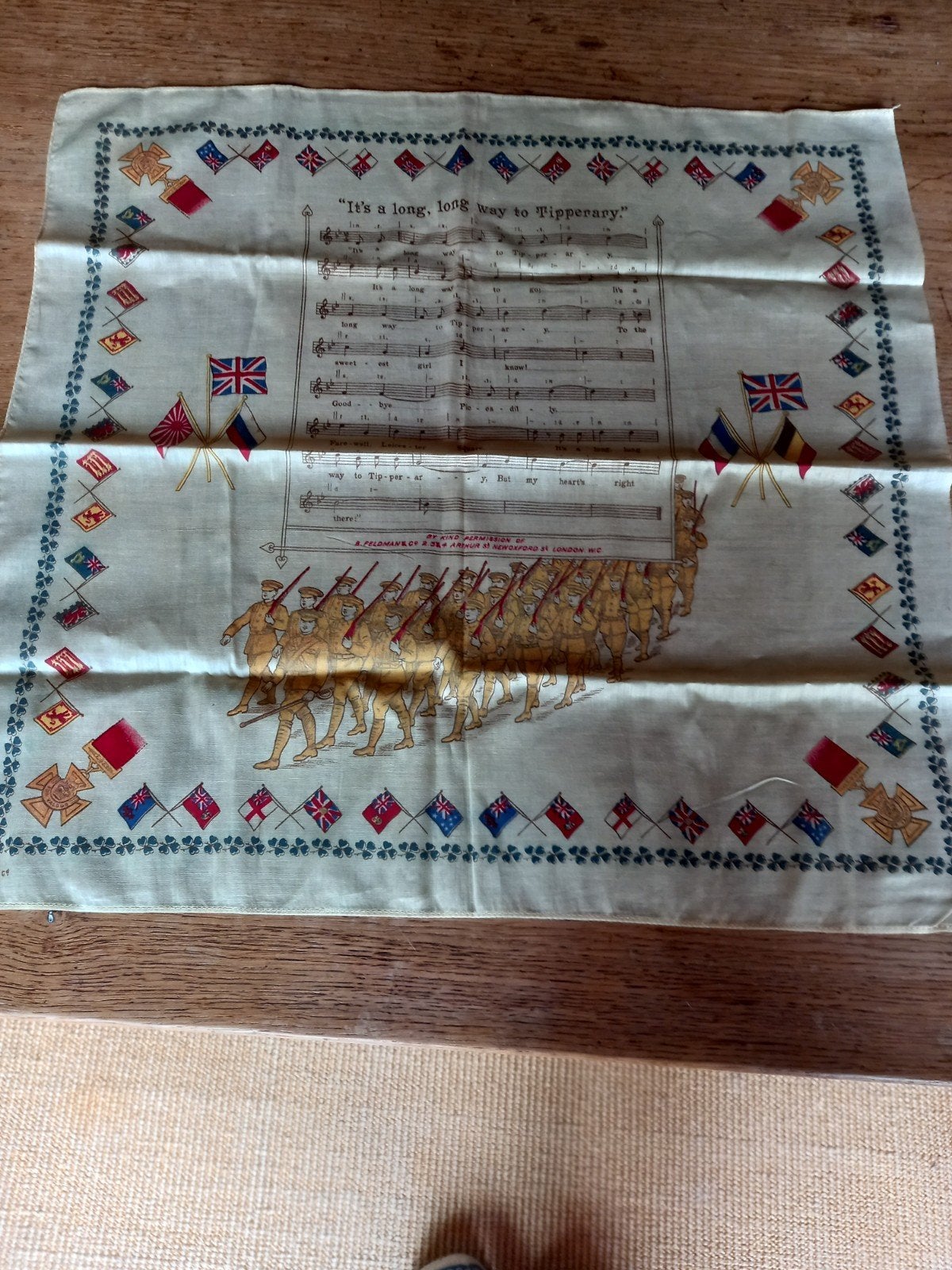 Zeldzame herdenkingszakdoek,WO1, Verzamelen, Ophalen