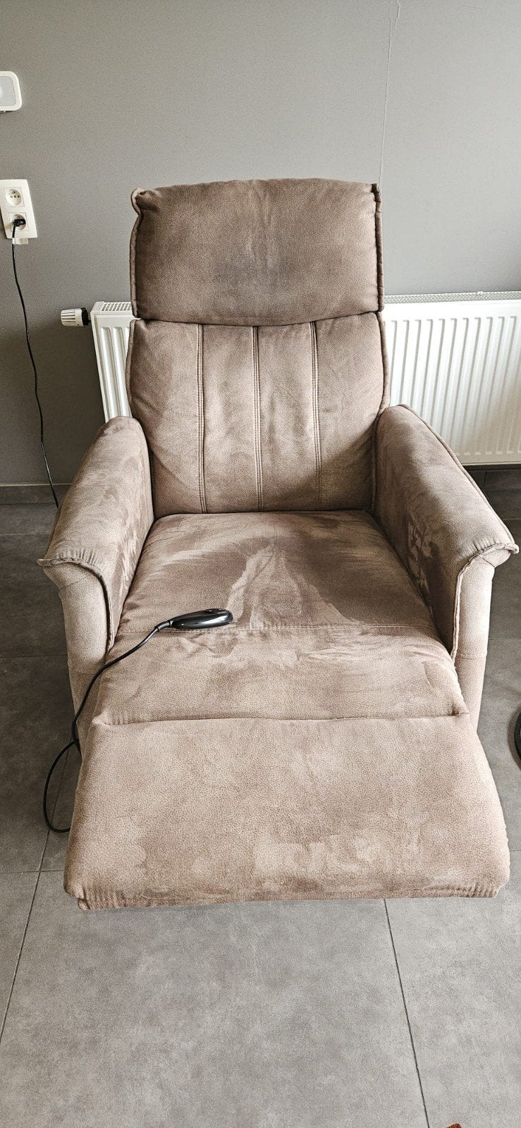 2 Relaxzetels in perfecte staat, Huis en Inrichting, Fauteuils, Ophalen, Zo goed als nieuw, Leer