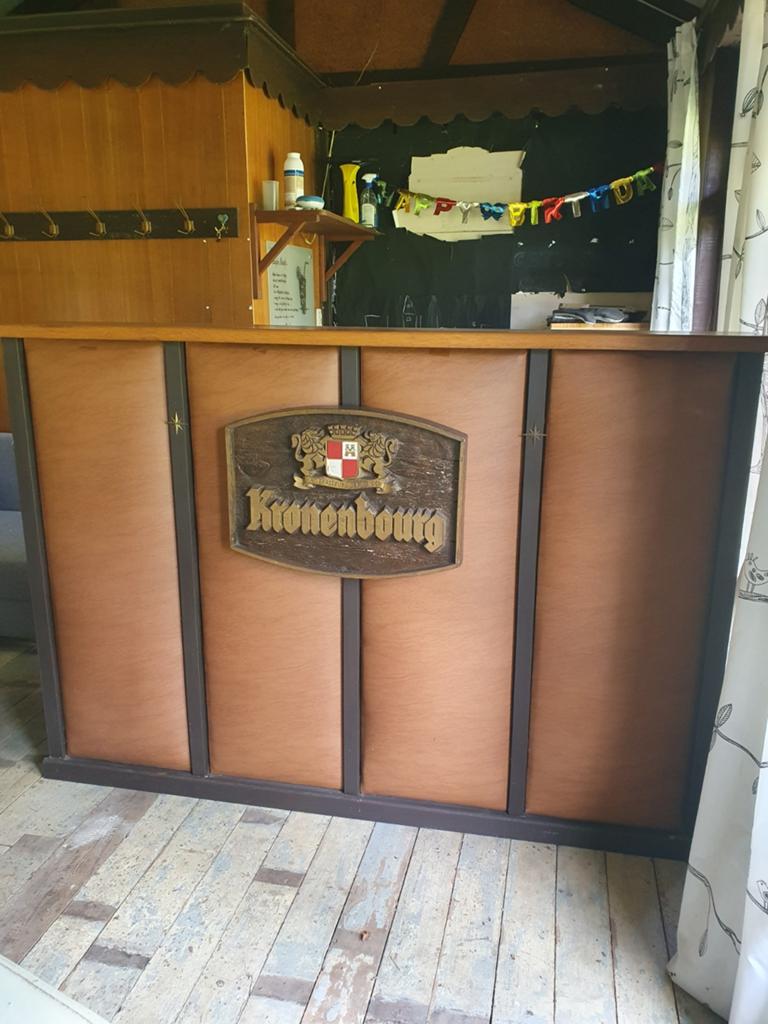 Vintage barmeubel Kronenbourg toog, Ophalen